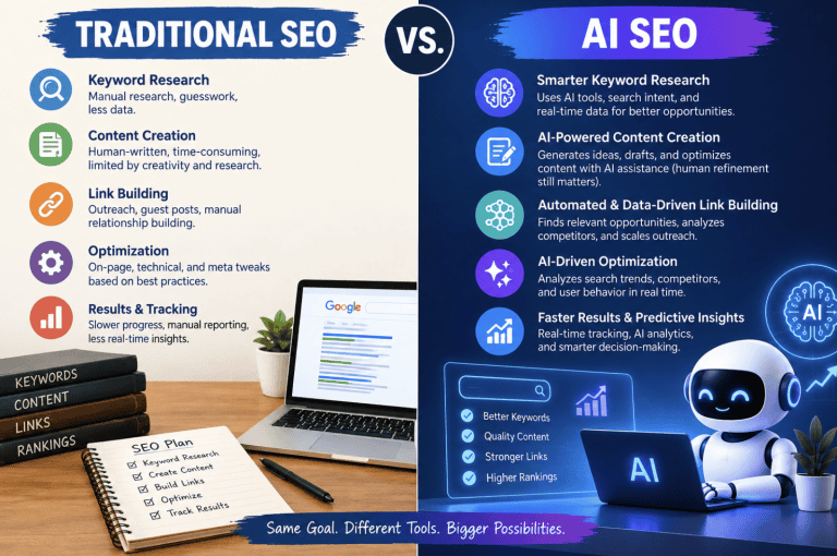 TRADITIONAL SEO VS. AI SEO
